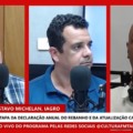 Nelson e Gustavo, em entrevista ao vivo com Mauro Silva, no RCN Notícias (Foto: Reprodução)