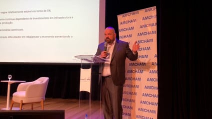 Vladimir Caramaschi durante a palestra na 7ª edição do RCN em Ação - Foto: Arthur Ayres/Portal RCN67