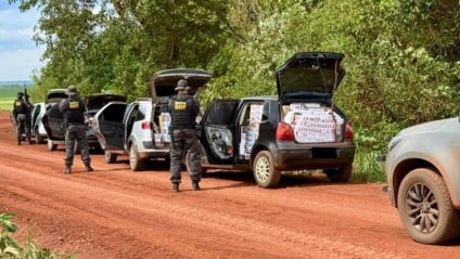 Material foi encaminhado à delegacia de Dourados junto aos presos / Foto: DOF/Divulgação