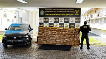 Ao todo, foram apreendidos 633 quilos de maconha - Foto: Divulgação/DOF