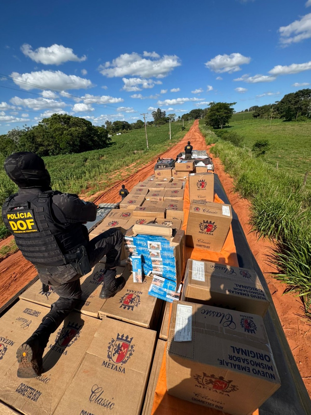 Material apreendido foi  avaliado em R$ 12 milhões - Foto: Divulgação/ DOF