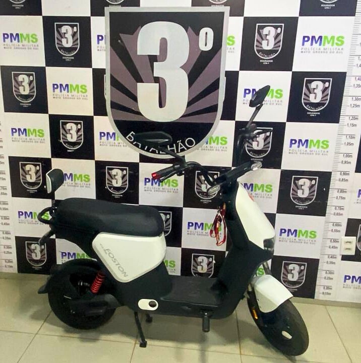 Moto foi recuperada / Foto: PMMS/Reprodução