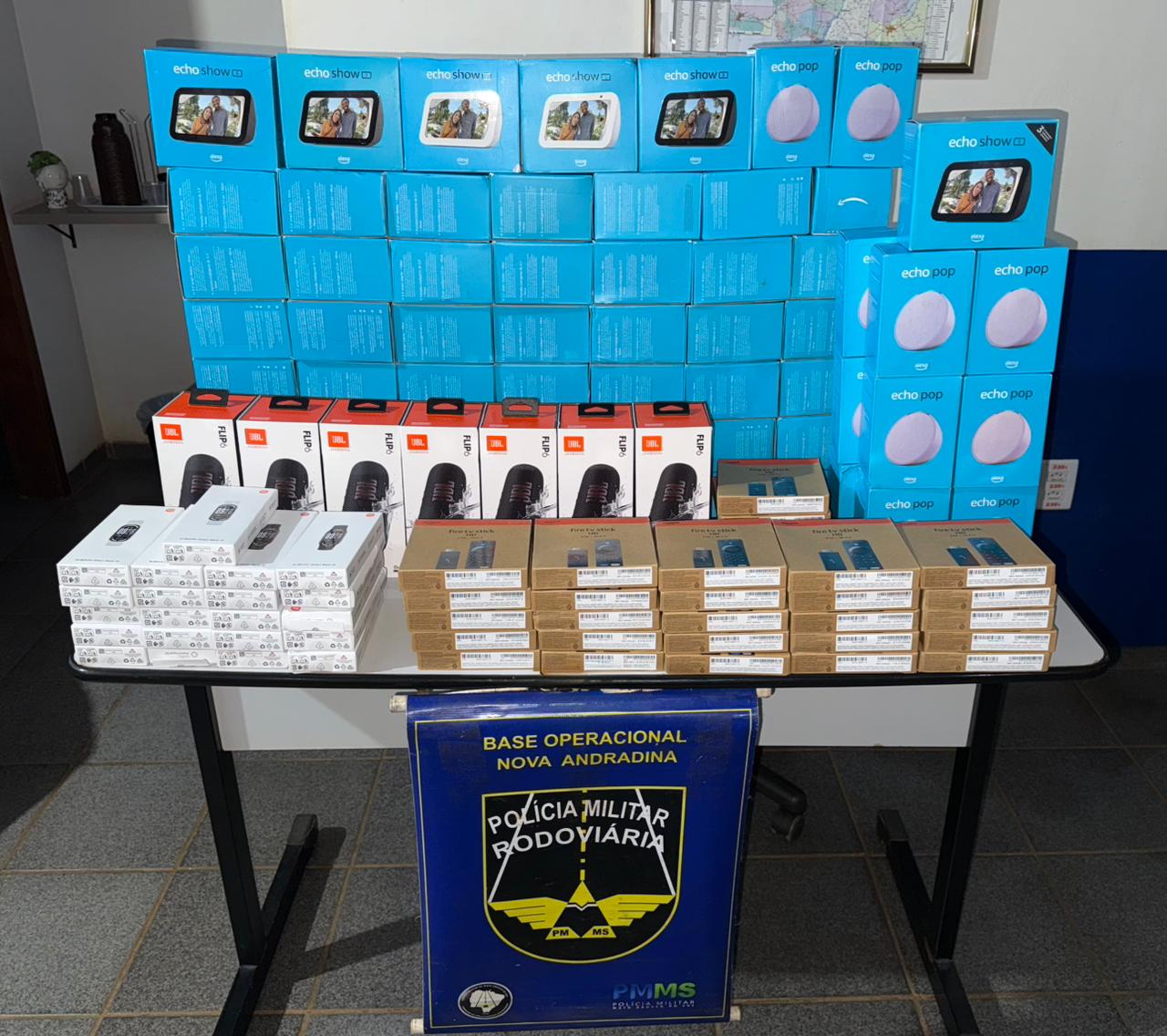 O prejuízo total ao crime foi estimado em R$ 30 mil / Foto: BPMRv/Reprodução