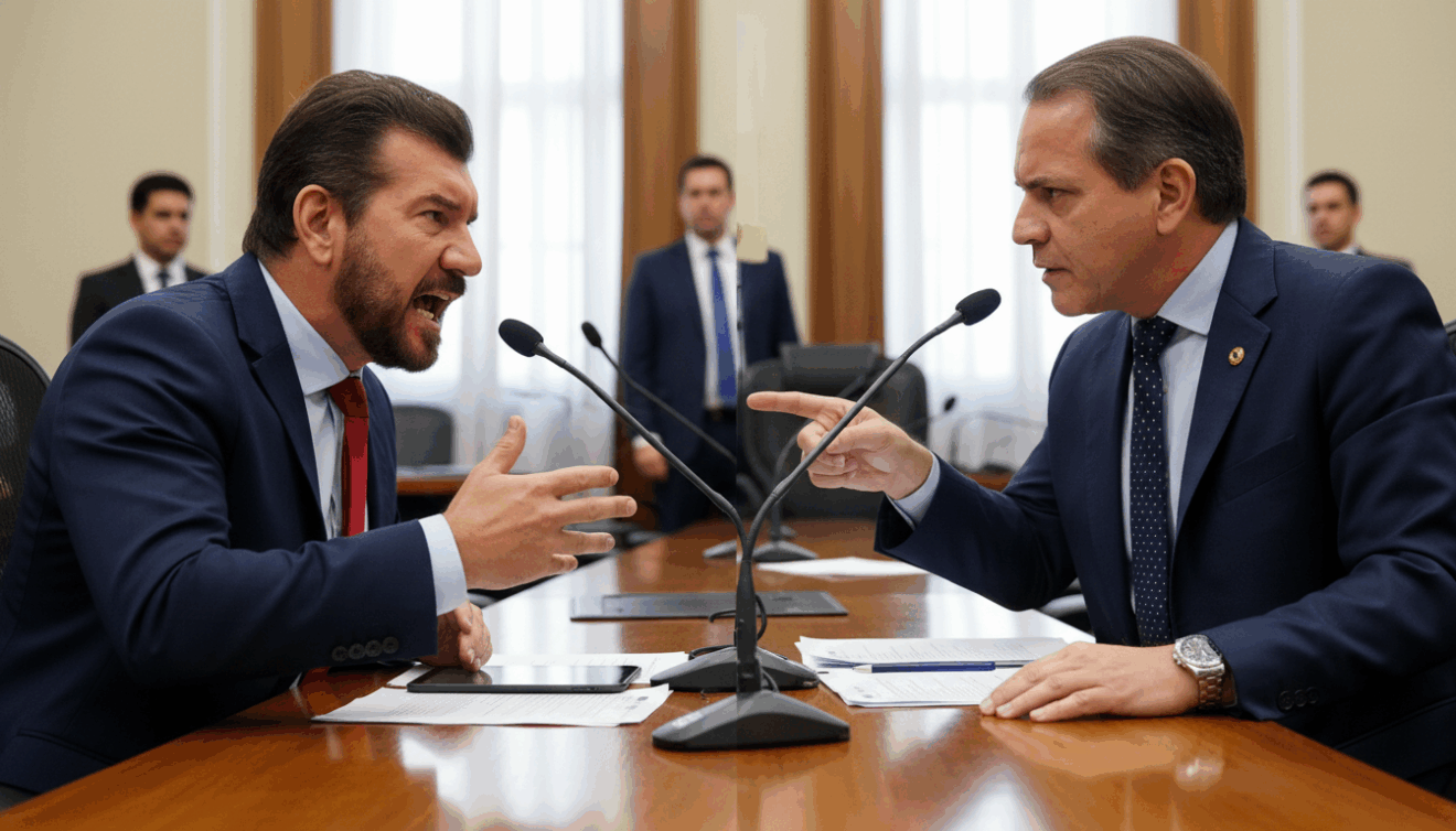 Presidência mantém apartes e organiza sessão marcada por troca de acusações sobre segurança pública. Presidência mantém apartes e organiza sessão marcada por troca de acusações sobre segurança pública.