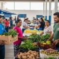 Agricultores familiares entregando alimentos para rede socioassistencial em MS
