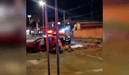 Atropelamento ocorreu na Avenida Eduardo Elias Zahran (Foto: Reprodução/ Campo Grande Mil Grau)