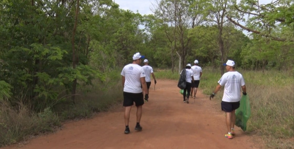Ação destaca a importância do descarte correto de resíduos no Parque das Capivaras - Foto:  divulgação 