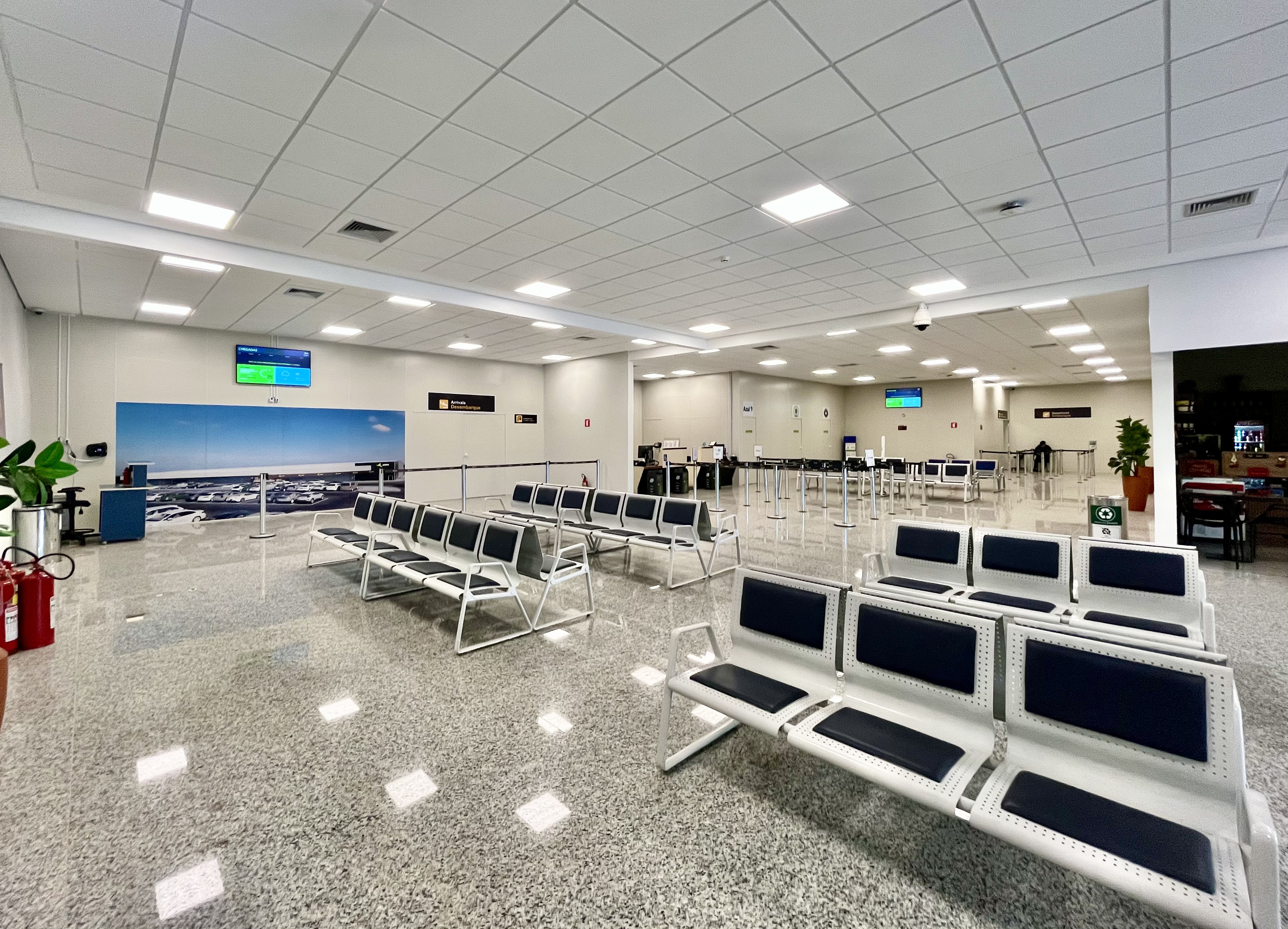 Terminal do Aeroporto de Ponta Porã ganha nova área, serviços modernizados e estacionamento ampliado sob gestão da Aena.