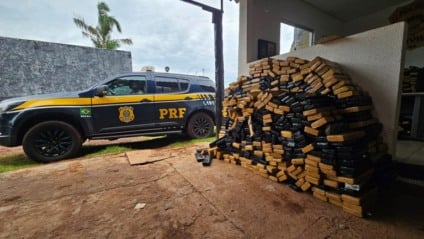 Destino final da droga seria Chapadão do Sul - Foto: Divulgação/ PRF MS