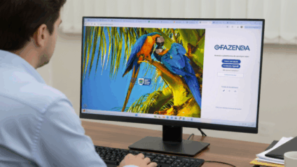 Sistema exige login pelo Gov.br (Foto: Reprodução/ Governo de MS)