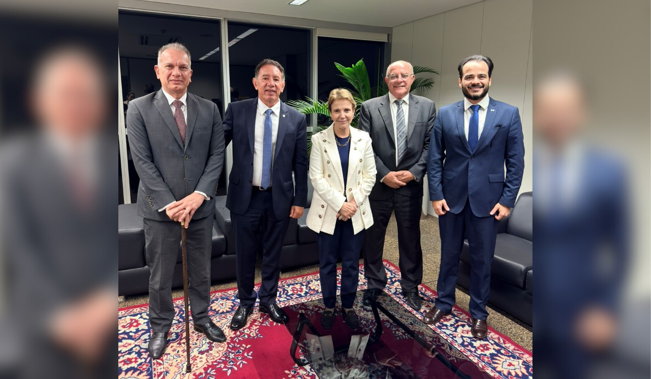 Representantes de MS participam de reunião que trata dos trâmites para consulta pública sobre nova denominação do município (Foto: Reprodução/ Assessoria)
Representantes de MS participam de reunião que trata dos trâmites para consulta pública sobre nova denominação do município (Foto: Reprodução/ Assessoria)