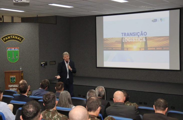 Jaime Verruck durante palestra no CMO - Foto: Mairinco de Pauda/Semadesc