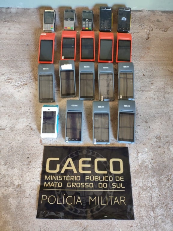 Máquinas apreendidas durante a operação (Fotos: MPMS)