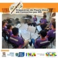 Músicos das orquestras de flauta doce se apresentam em Paranaíba pelo projeto “Orquestras de Flauta Doce em Concerto por MS”, promovendo integração cultural e valorização da música instrumental