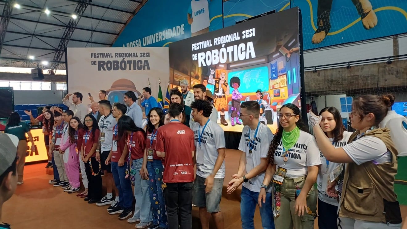 Equipes da rede pública e do Sesi participam da primeira etapa regional de robótica sediada em Mato Grosso do Sul - Foto: Divulgação/Fundtur MS