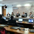 Integrantes da comissão durante o debate no Senado sobre os impactos do Vale da Celulose em Mato Grosso do Sul (Agência Senado)
