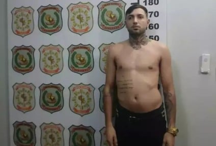 Ele responde a mandado de recaptura expedido pela Justiça do Rio Grande do Sul por tráfico de drogas e fuga / Foto: Reprodução