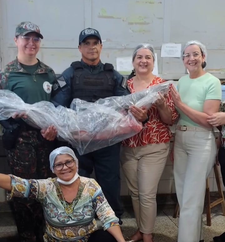 Pintado doado tem 21kg - Foto: Divulgação/PMA Pintado doado tem 21kg - Foto: Divulgação/PMA