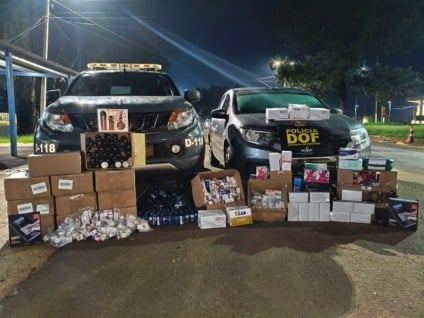 Homem foi flagrado com 491 canetas emagrecedoras que eram transportadas em um Renault Logan. (Divulgação/DOF)