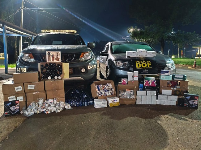 Homem foi flagrado com 491 canetas emagrecedoras que eram transportadas em um Renault Logan. (Divulgação/DOF)