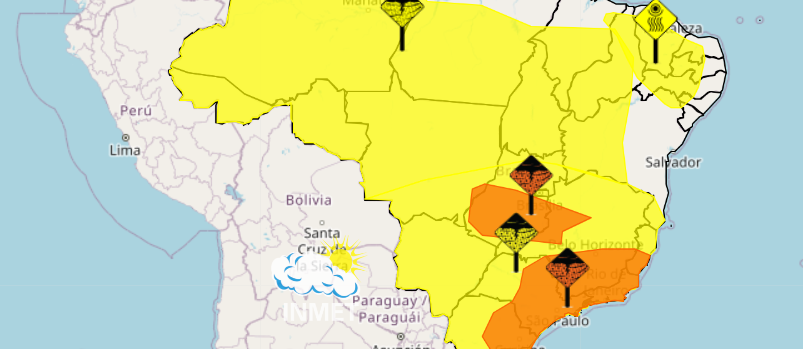 Dourados segue com alerta de perigo de tempestade, segundo Inmet