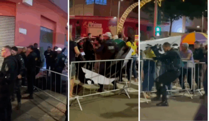 A ação foi considerada truculenta e excessiva (Foto: Reprodução/ Rede Social)