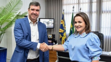 Eduardo Riedel e Adriane Lopes (Foto: Reprodução/ Assessoria)