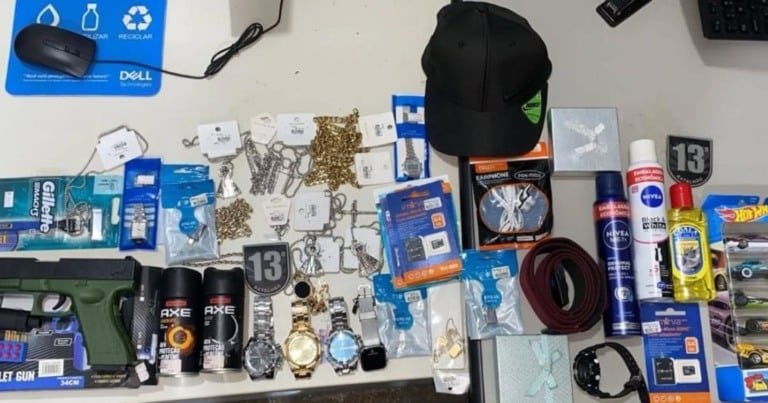 Os materiais apreendidos foram entregues à autoridade policial e deverão ser posteriormente devolvidos aos legítimos proprietários - Foto/13° BPM de Paranaíba