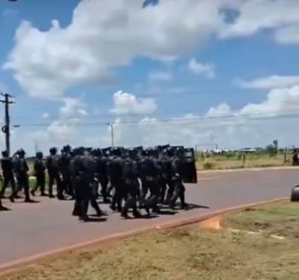 A PMMS destacou ainda que a atuação policial tem como objetivo garantir o direito constitucional de ir e vir, preservar a ordem pública, assegurar e a segurança viária. (Reprodução/Sidnei Bronka)