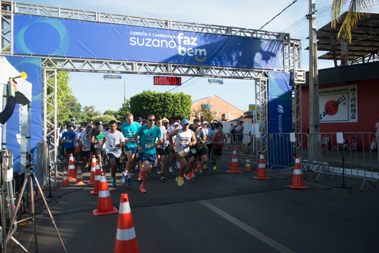 As provas foram disputadas nas distâncias de 5 km e 10 km, nas categorias masculina, feminina e colaboradores, além da modalidade caminhada de 5 km. Foto: Divulgação/Suzano MS.