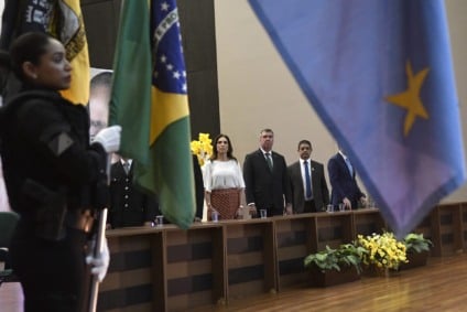 Solenidade em Campo Grande homenageou servidores e autoridades que contribuíram para o fortalecimento da política penitenciária de MS - Foto: Divulgação/Governo do Estado de MS