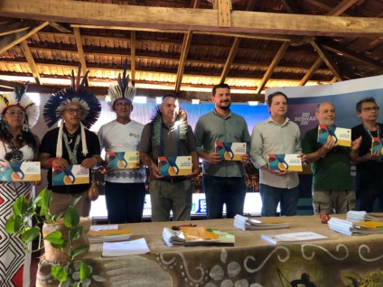Moradores das aldeias de Nioaque durante a apresentação do Plano de Visitação, que fortalece o etnoturismo e a geração de renda nas comunidades - Foto: Arthur Ayres/Portal RCN67