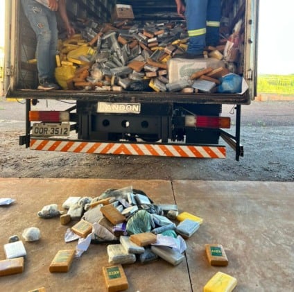 Material destruído reúne apreensões de diferentes forças de segurança - Foto: Divulgação/PCMS