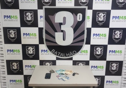 Material apreendido foi encaminhado à Depac / Foto: PMMS/Reprodução