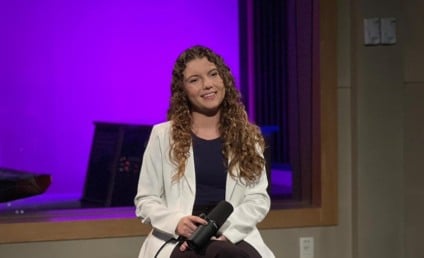 Gabi Andrade nos estúdios da Graça Music no Rio de Janeiro, para a gravação da releitura de “Deus Cura” / Foto: Graça Music/Divulgação