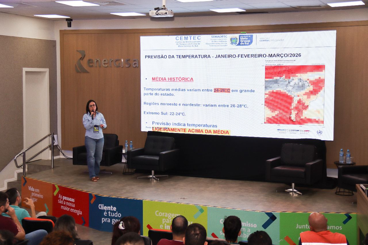 Autoridades, especialistas e representantes de órgãos públicos participaram do 1º Seminário Sul-Mato-Grossense do Clima, realizado nesta terça-feira (16), em Campo Grande - Foto: Divulgação/Semadesc Autoridades, especialistas e representantes de órgãos públicos participaram do 1º Seminário Sul-Mato-Grossense do Clima, realizado nesta terça-feira (16), em Campo Grande - Foto: Divulgação/Semadesc