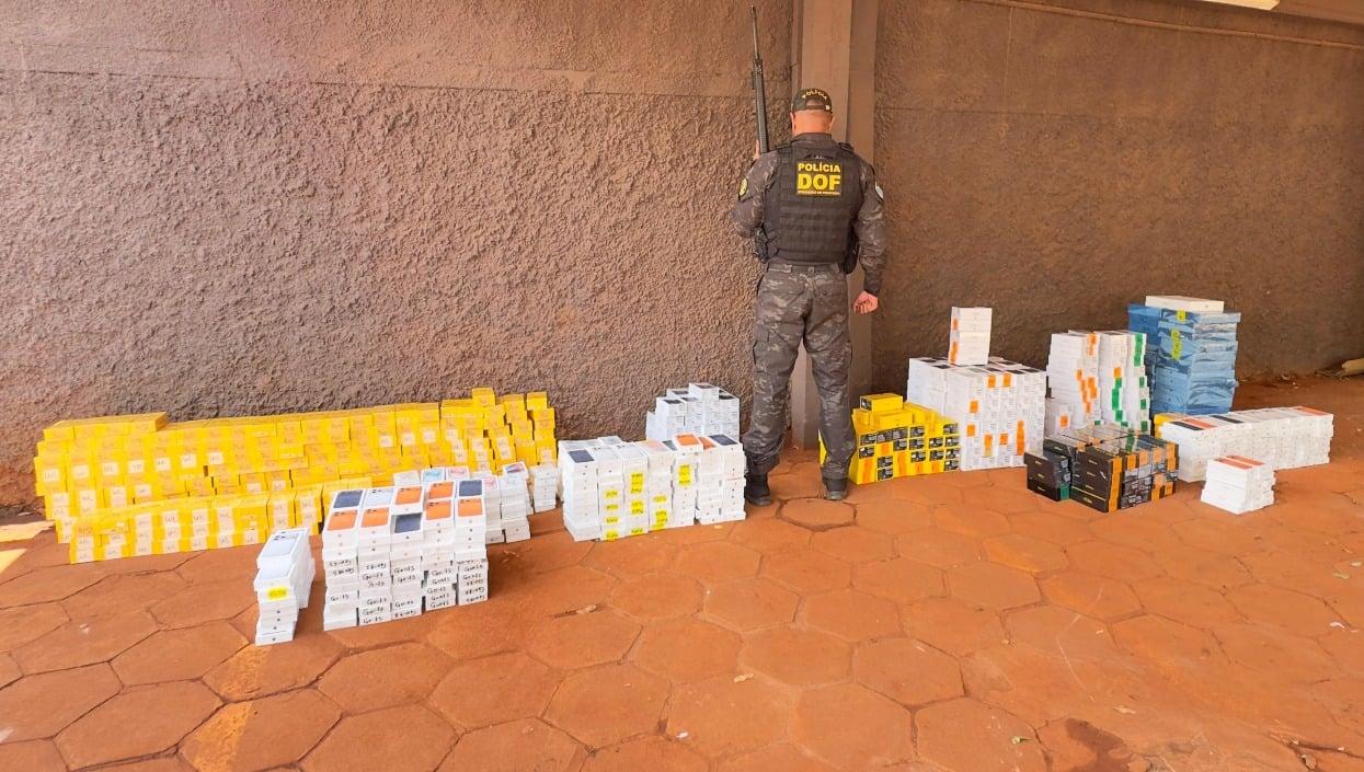 Os materiais apreendidos foram avaliados em aproximadamente R$ 5,1 milhões/Foto: DOF/Reprodução Os materiais apreendidos foram avaliados em aproximadamente R$ 5,1 milhões/Foto: DOF/Reprodução