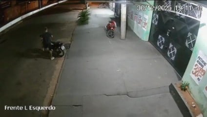 Ladrão furta moto e abandona veículo no bairro Santa Rita