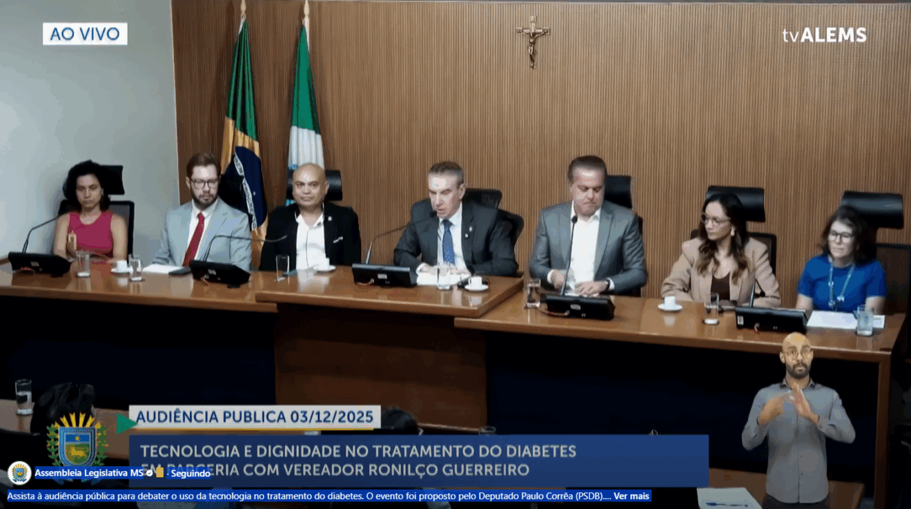 Crianças, famílias e especialistas defendem sensor digital para diabetes tipo 1 em audiência pública na ALEMS Crianças, famílias e especialistas defendem sensor digital para diabetes tipo 1 em audiência pública na ALEMS