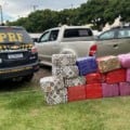 Ocorrência em Chapadão do Sul apreendeu 380 quilos de maconha e 8 quilos de skunk - Foto: Divulgação/PRF