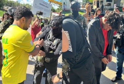 Um dos detidos tinha mandado de prisão em aberto no Brasil - Foto: Divulgação/Polícia Federal