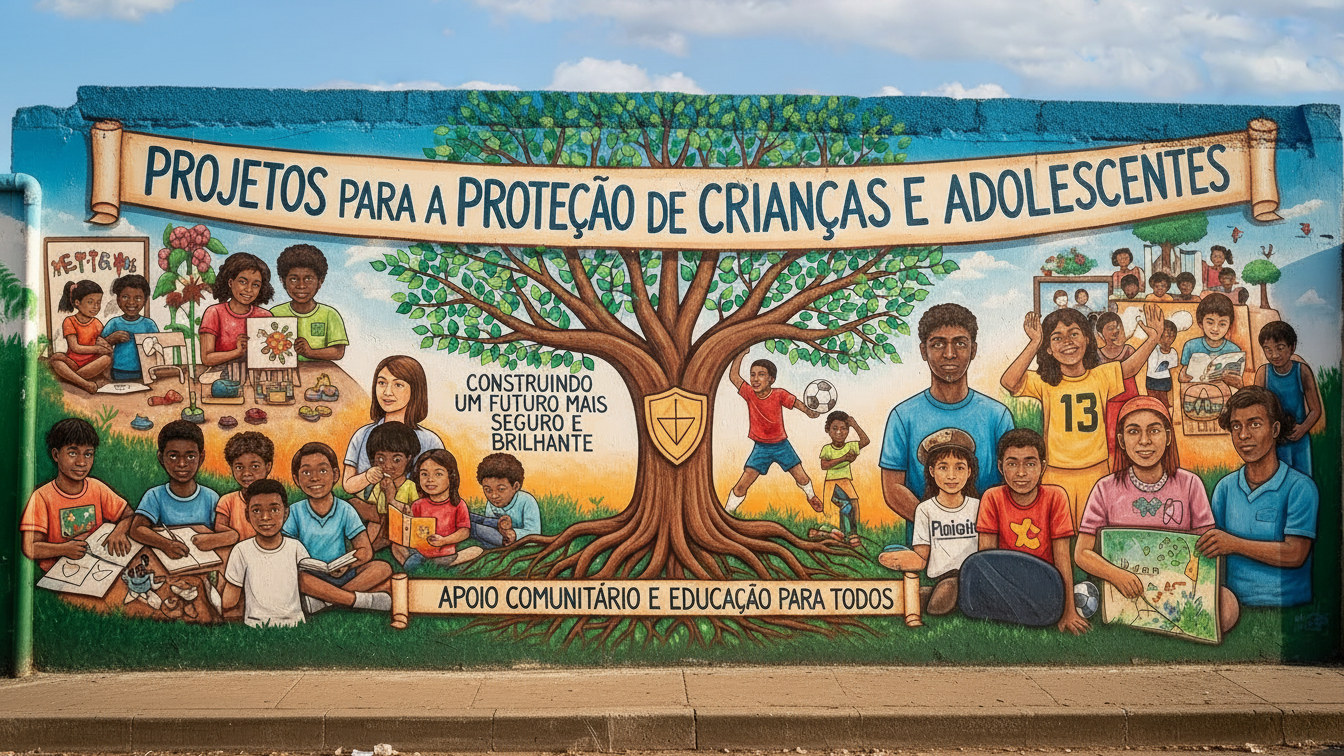 Reunião com representantes de organizações sociais discutindo projetos para crianças e adolescentes em Mato Grosso do Sul.