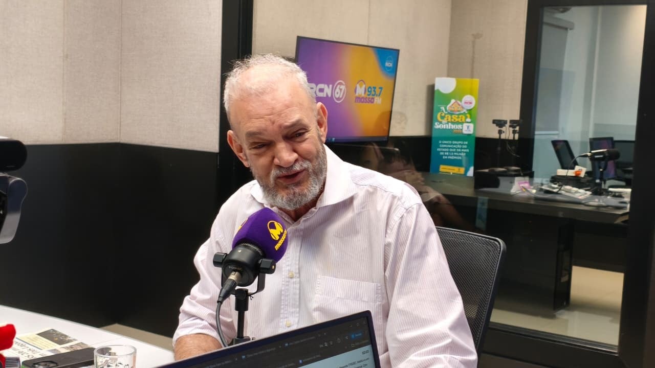 Geraldo Resende no estúdio da rádio Massa FM Campo Grande (Foto: Fernando de Carvalho/ Massa CG) Geraldo Resende no estúdio da rádio Massa FM Campo Grande (Foto: Fernando de Carvalho/ Massa CG)