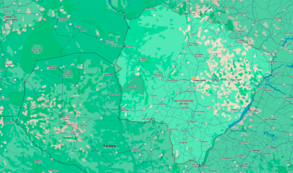 Mapa de MS com faixa de fronteira destacada e ícones de assistência social ao lado de documento oficial