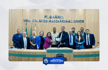 Professores foram reconhecidos por ações de incentivo e preparação de estudantes para o Enem - Foto: Divulgação/Câmara Municipal de Aparecida do Taboado