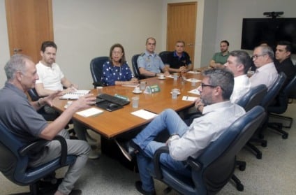 Dirigentes do Detran-MS e do Cetran-MS se reuniram para discutir a aplicação das novas regras da CNH e a regulamentação dos ciclomotores no Estado - Foto: Divulgação/Governo do Estado de MS