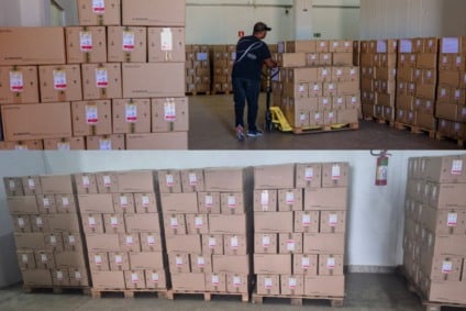 Medicamentos e insumos chegam ao almoxarifado central da Sesau antes de serem encaminhados às unidades de saúde - Foto: Divulgação/Prefeitura de Campo Grande