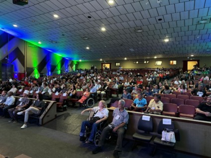 Em Corumbá, o Fórum Estadual dos Pontos de Cultura reúne especialistas e agentes culturais para debater sustentabilidade artística, governança e cultura viva, com enfoque na justiça climática. - Foto: Ricardo Gomes