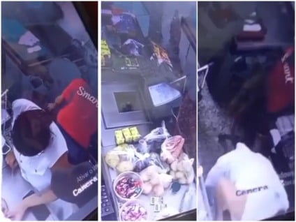 Relatório identificou data, horário, valores e estabelecimento onde compras foram feitas. Ao saber do fato, supermercado forneceu imagens do monitoramento - Foto/Câmeras de segurança