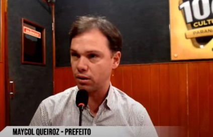Prefeito Maycol Queiroz em entrevista à Rádio Cultura FM Paranaíba - Foto/Cultura FM